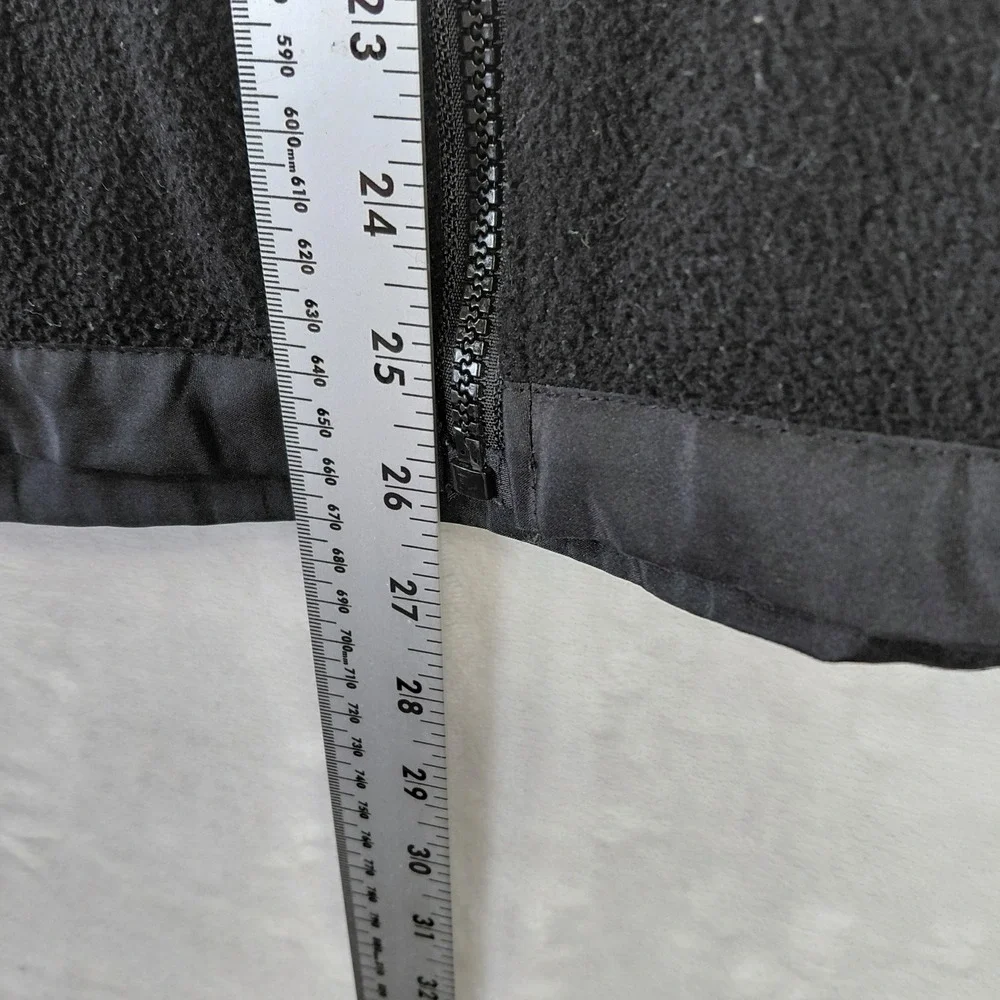 The North Face Gore Windstopper Fleece Jacket Black Mens Small Full Zip Denali